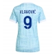Juventus Dusan Vlahovic #9 Replike Gostujuci Dres za Ženska 2025-26 Kratak Rukav